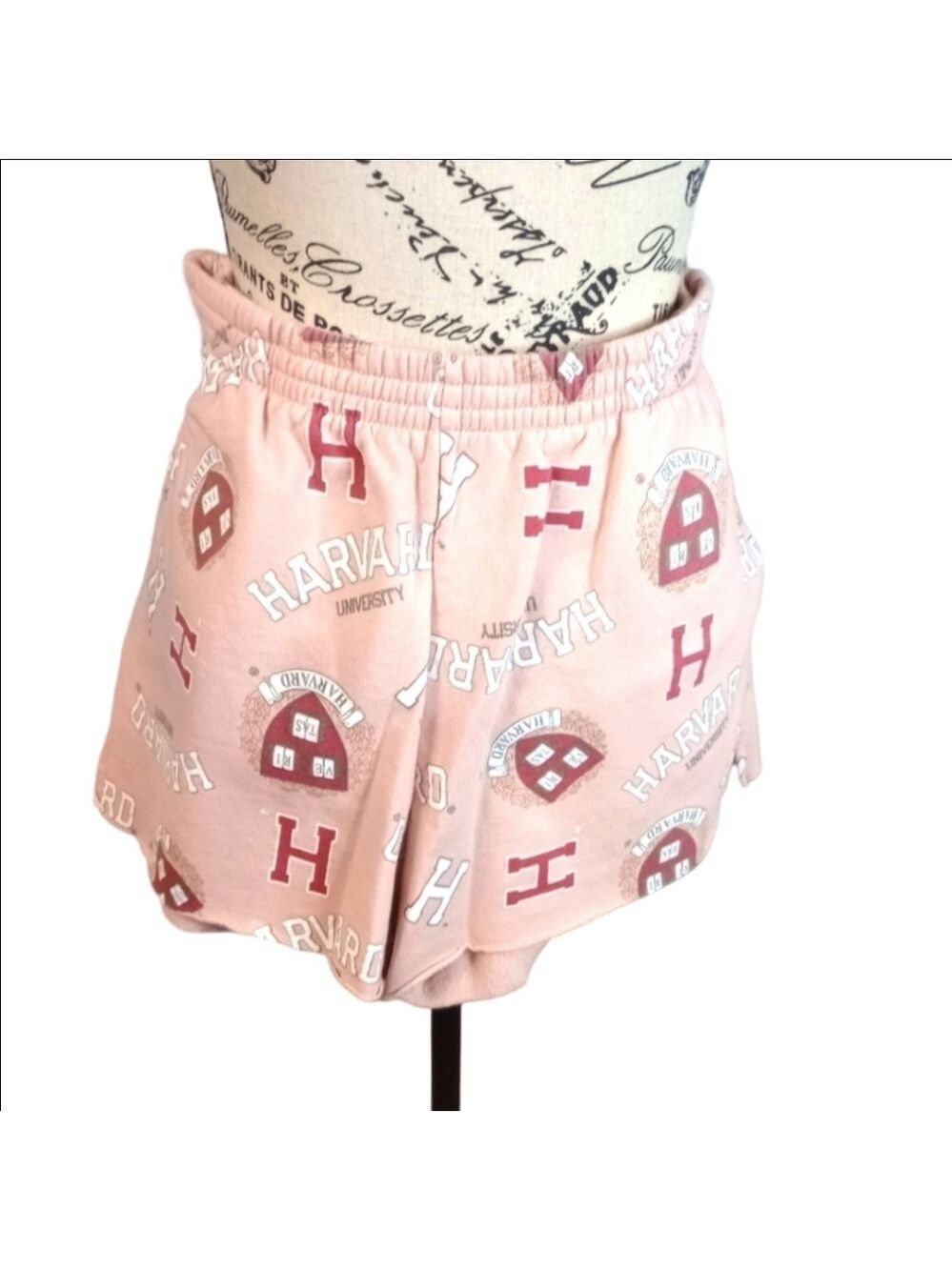 Gold Rush by H & M pink multicolored Harvard University shorts size large